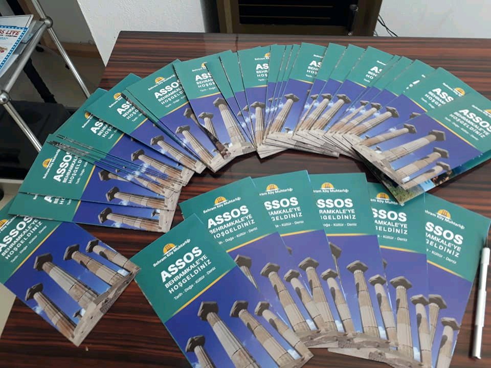 Muhtarlığımızın hazırlattığı Assos tanıtım broşürleri hazır...