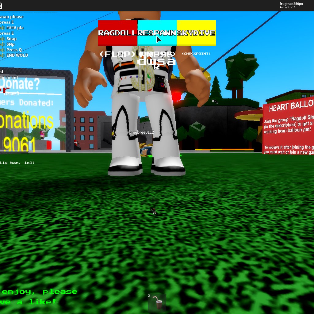 Frogman350po My Roblox Name Melonshark2 Twitter - ragdoll simulator banned roblox