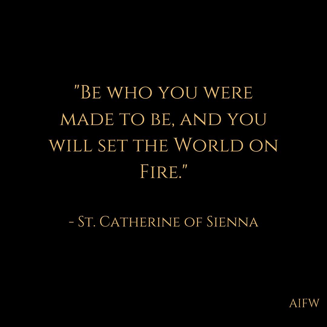 Just a little reminder to be your own beautiful self - Only YOU can do what you were made to do.

#motivational #aiforwomen #empoweringwomen #girlboss #stcatherineofsienna