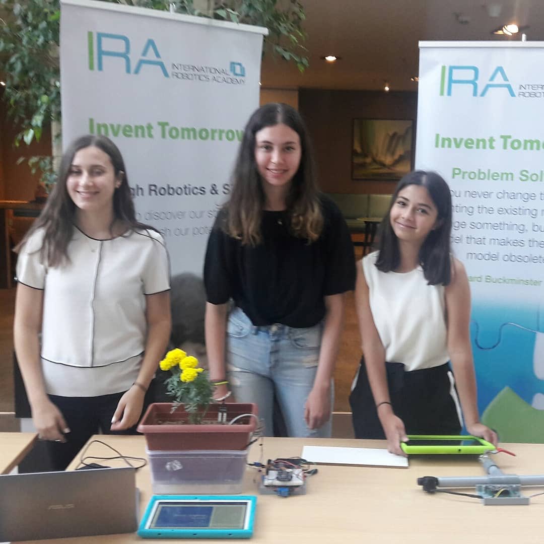 IRA_Robotics's tweet photo. Our students showing their solution in Green technology and participating today in the interactive exhibition at the 7th #ESCWA technology centre’s technical committee meeting. 
@UNESCWA 
#GreenTech #SDG12 #Innovation #Agriculture #IoT #Robotics #designthinking #Invent_Tomorrow https://t.co/wjwzy1Rbg8