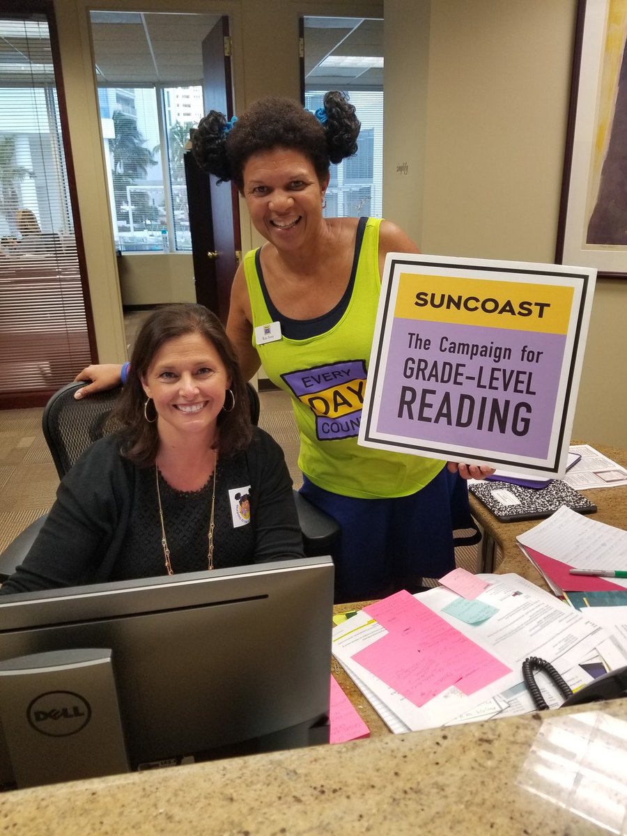 Our friend Rita Story came by the office today to remind us how important reading is...especially for kids during the summer! @SuncoastCGLR @ThePattersonFdn #SummerRC2019 #GLReading
