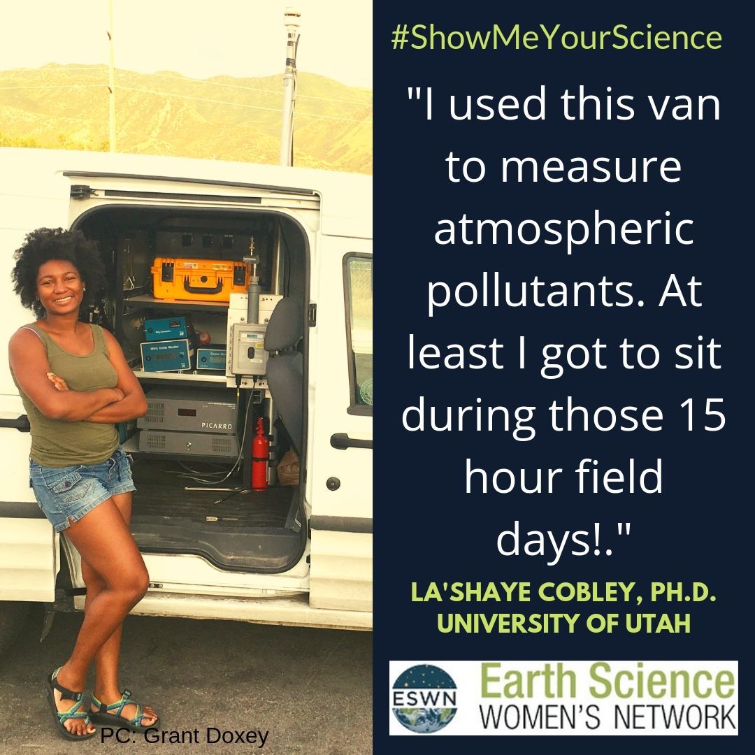 ESWNtweets's tweet photo. Dr. La'Shaye Cobley shows off her mobile laboratory for measuring air pollution.
#ShowMeYourScience #WomenInScience https://t.co/4UXNb7BRdS