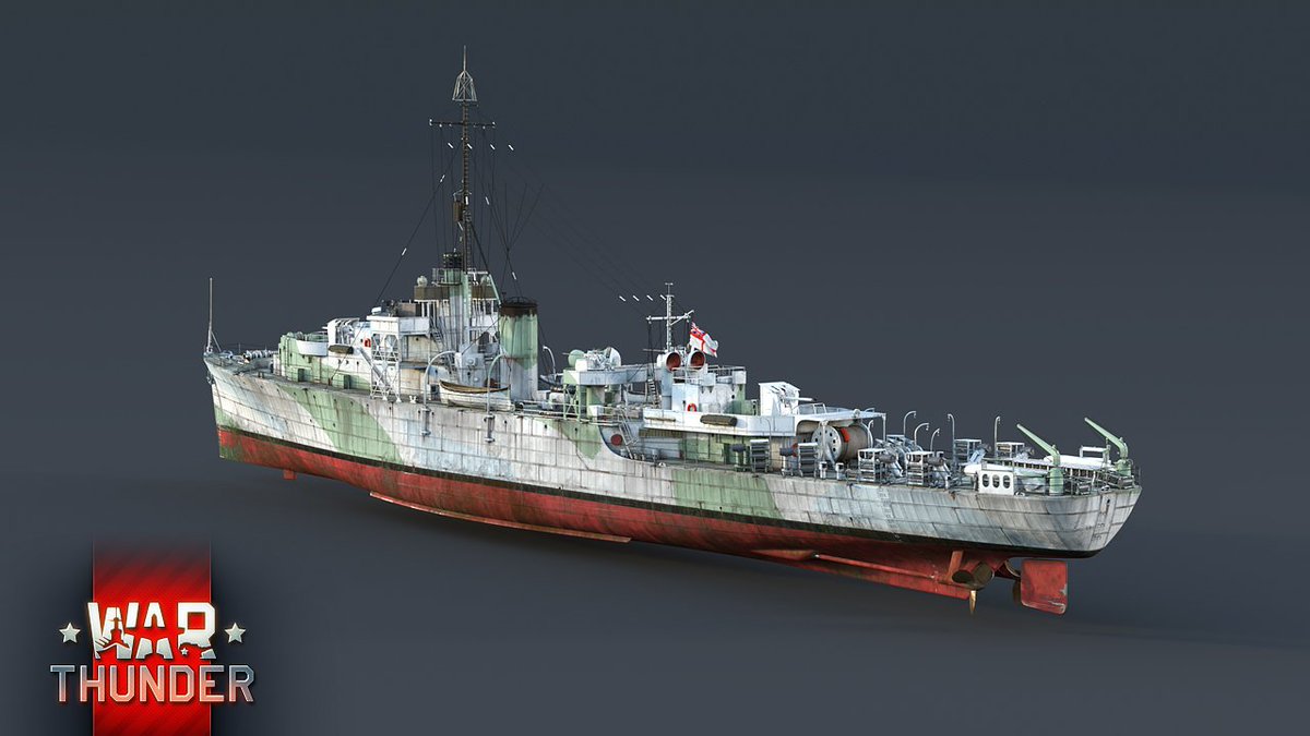 War Thunder A New British Premium Event Vessel Is Coming To War Thunder At Lower Ranks Featuring Improved Firepower And Mobility Over The Comparable Flower Class Corvette Over 150 Of Them