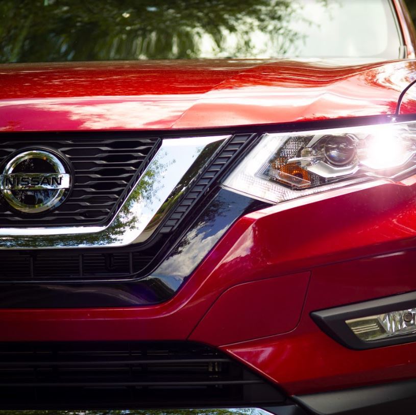 Piercing boomerang headlights. #NissanRogue #IntelligentMobility