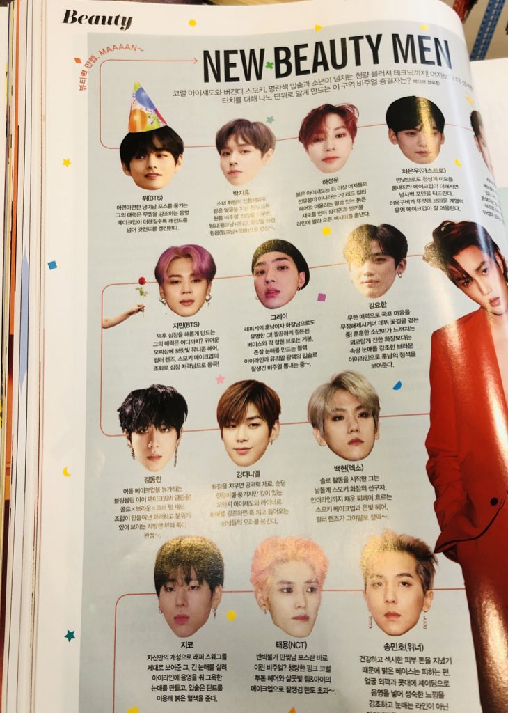 yohansheelys's tweet photo. Won't you look at that, Kim Yohan's face is already in a magazine along with other big names in the kpop industry. His power oh god! 

Cr. haddeongwoon #김요한 https://t.co/zB95HmJIV9