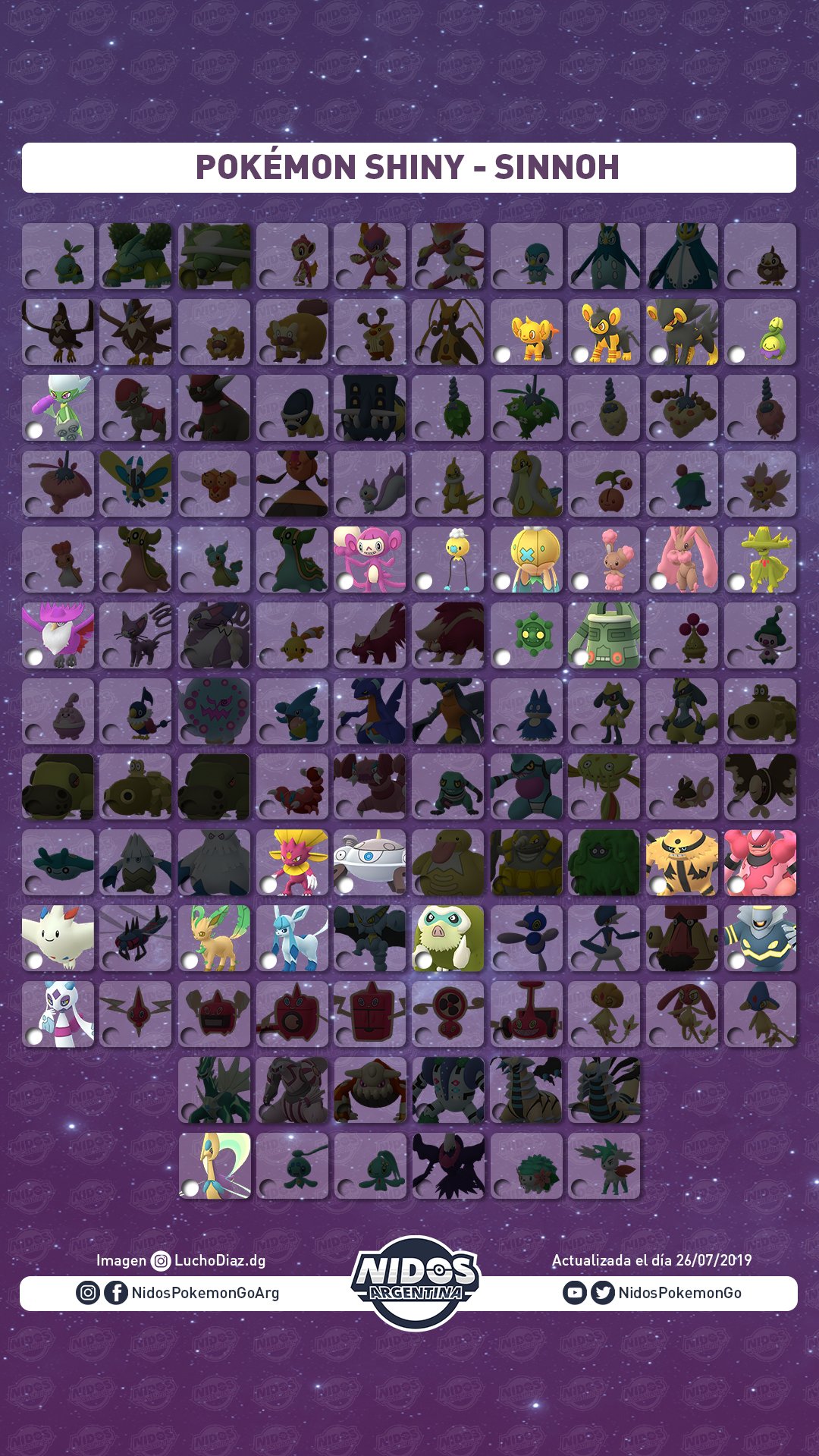 Todos Los Pokémon Shiny Julio 2019 Disponibles En Pokémon Go