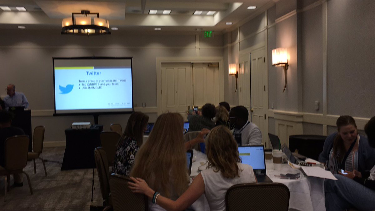 SNHUMock's tweet image. Day One! Ready to find out how to best support VT and NH teachers seeking Board Certification! #NBMEME