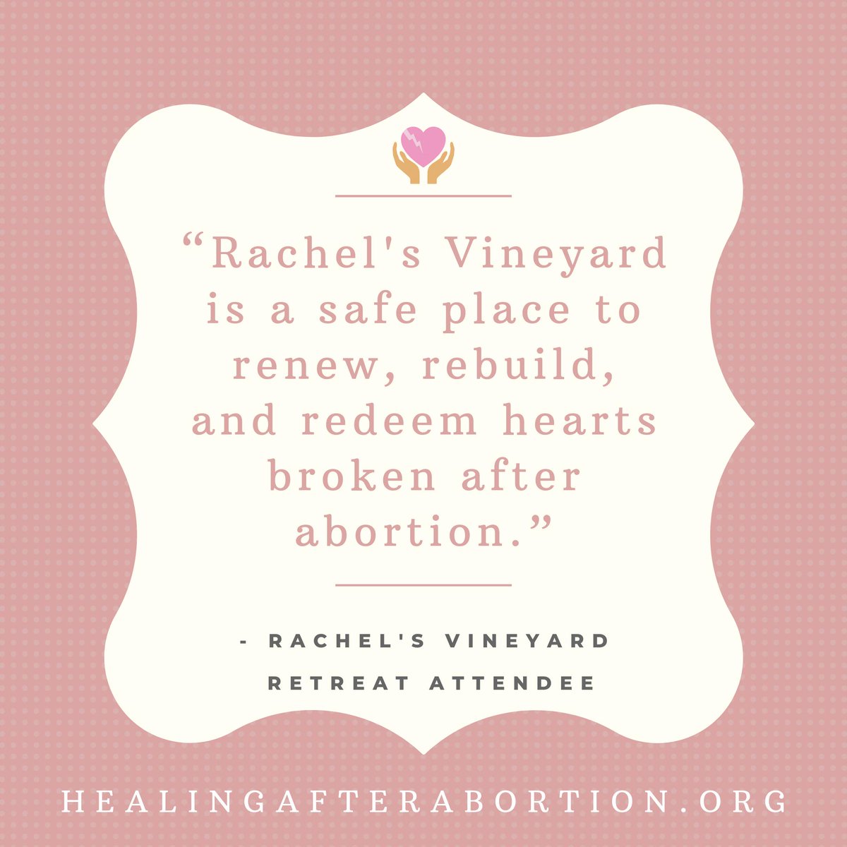 PATHATLANTA's tweet image. PATH is honored to walk along side every individual that comes to PATH to seek healing from an abortion. We provide a safe, non-judgmental place to be open, to grieve, to begin to heal. Visit healingafterabortion.org to begin your healing.
#PATHAtlanta #SaveOne #RachelsVineyard