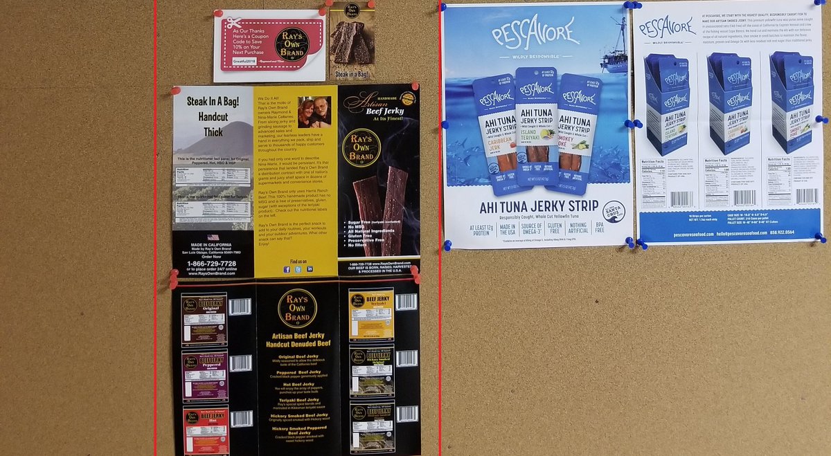JerkyIngredient's tweet photo. A special thanks to Ray’s Own Brand on donating their jerky paraphernalia to Jerky Shrine Wall #1. #raysownbrand #jerkyshrine #jerkyshrinewall1 #jerkyparaphernalia #jerkyrespect @RaysOwnBrand https://t.co/jZ7RBYdM6O