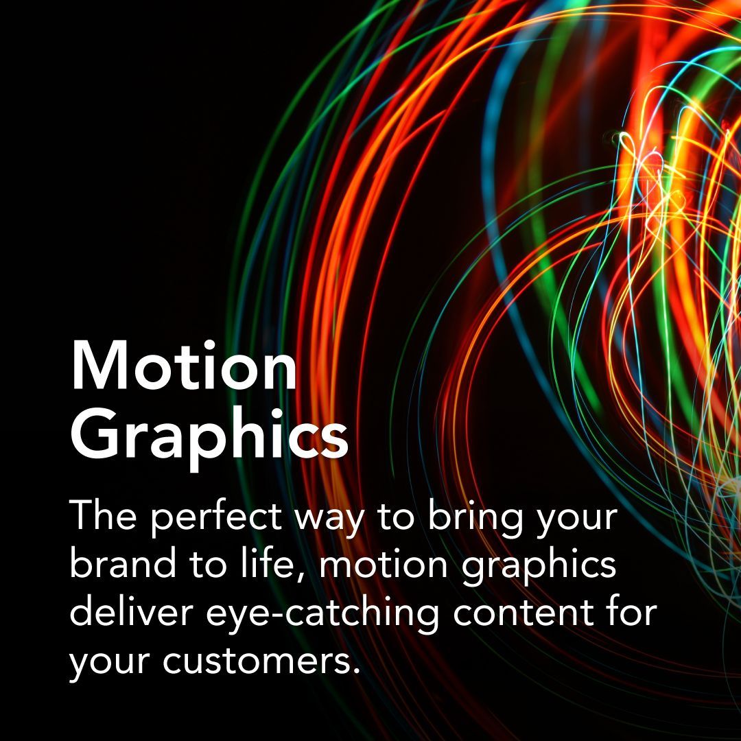 The perfect way to bring your #brand to life, motion graphics can showcase a product or process and #animate your #logo. #herefordhour #wecreate #DigitalMarketing #grabattention