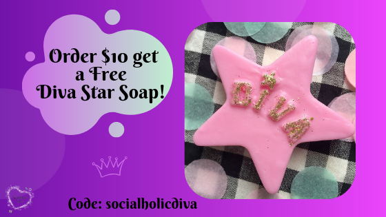 socialholicdiva's tweet photo. I don't know about you but #Freebies sure do get me Motivated! 🤩🙌 Spend $10 and get a Free #Diva Star Soap! "WoW a $7 Value" Enter Code: #socialholicdiva Grab your's Now!--> https://t.co/4w6hM38VGU #motivationmonday #divastar #starsoap #homemade #crueltyfree #sweettreats https://t.co/KFR0Qw52N8