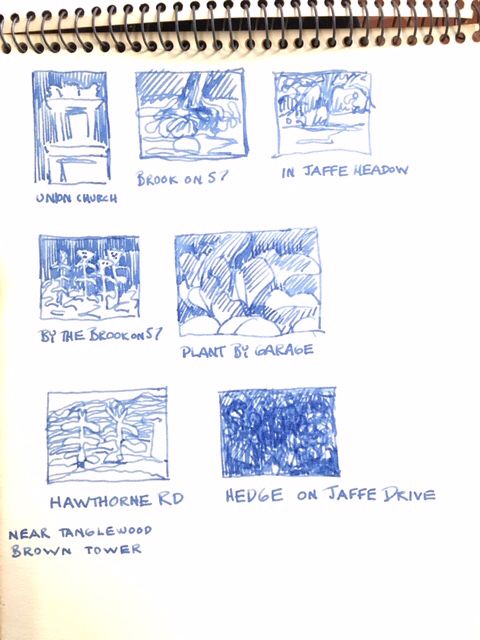 EdwardRiceArt's tweet image. Travel notes, New England, 1983.

—
#artistsketch #artistnotes #sketchbook #drawings #edwardrice