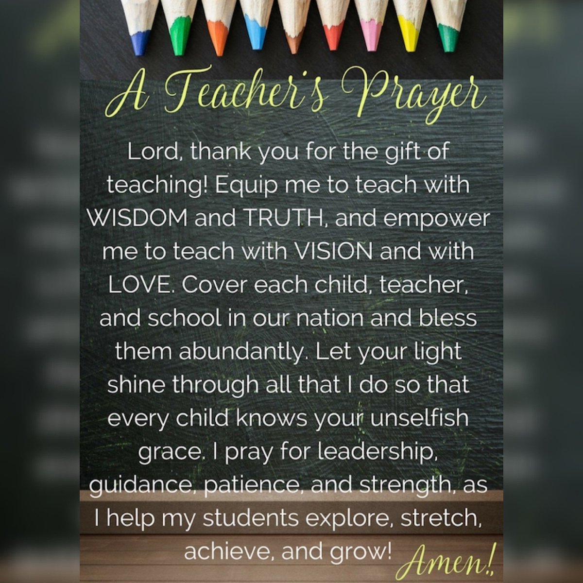 👩‍🏫🍎 Blessings to all teachers and students returning to school! May we all have a wonderful school year!!!❤️