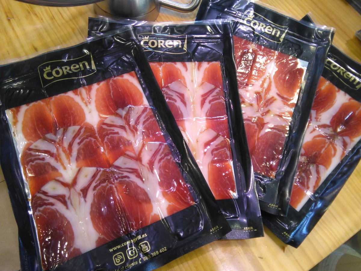 Jamón Selecta de cerdos gallegos alimentados con castañas. Hay que probarlo. Coren Málaga, Atarazanas 13
