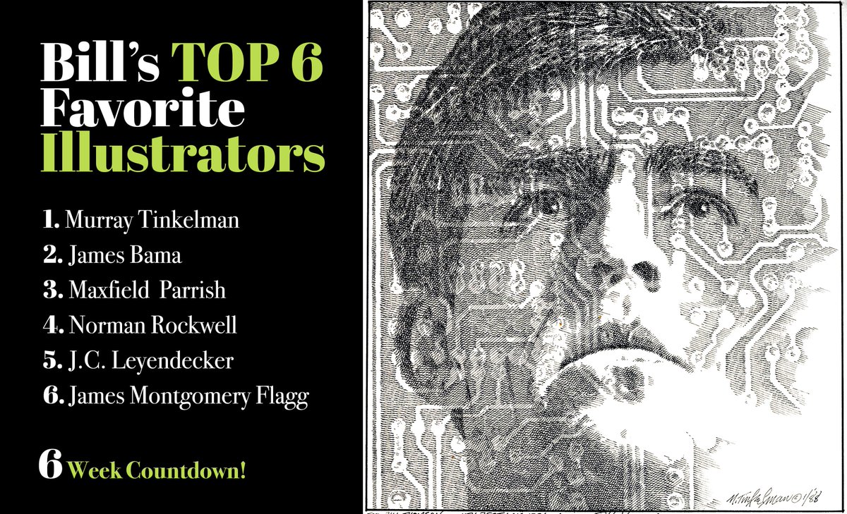 Bill Thomson (@billthomsoncom) on Twitter photo Although there are many illustrators whose work I love, these 6 are my very favorites, and the man at the top is the reason I became an illustrator! Although there are many illustrators whose work I love, these 6 are my very favorites, and the man at the top is the reason I became an illustrator!