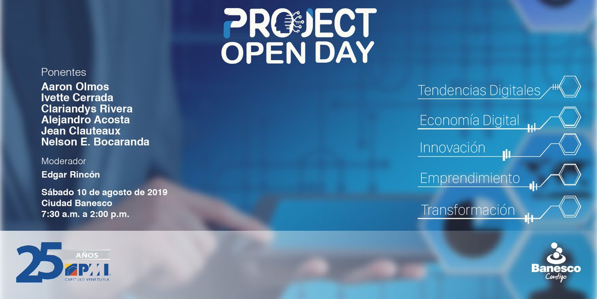 PMI_V's tweet photo. No dejes de asistir a nuestro primer Project Open Day el próximo 10.08 en los espacios de Ciudad Banesco, Caracas.
Ingresa a nuestra página web para mayor información e inscripciones.
¡No dejes que te lo cuenten!
https://t.co/wILfVK4Iej

#Venezuela #PMIV25 #PMI #EventosPMIV https://t.co/bkQsFTFy9d
