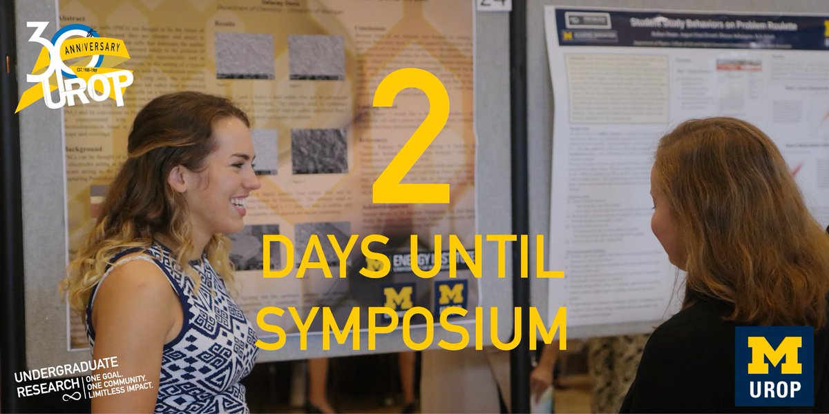 <a href="/UROPumich/">UROP UMICH</a> Summer Symposium is 2 days away. Summer Fellows can start picking up their posters today. #MondayMotivation Looking forward to seeing you at the Michigan League this Wednesday, July 31st from 1-4pm. #Researchthisway #UROPSymp #yoUROPportunity