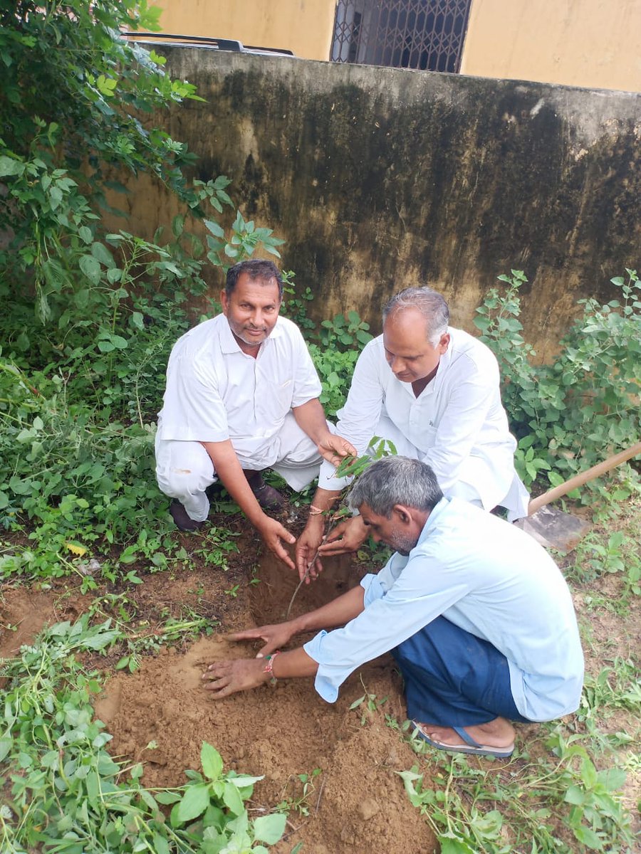 YPRAMAWTARSIKA1's tweet photo. योग प्रचारक प्रकल्प,सीकर के नियमित योग शिक्षक आदरणीय नेमीचन्द जी खीचड़ एवम उनके योग साधक पौधारोपण करते हुए।रामावतार क्रांतिकारी, जिला योग प्रचारक,सीकर,राजस्थान, पूर्व।#swamiramdev,#acharyabalkrishna ,#socialyogi,bharatswabhiman https://t.co/3vEHPc0VKR