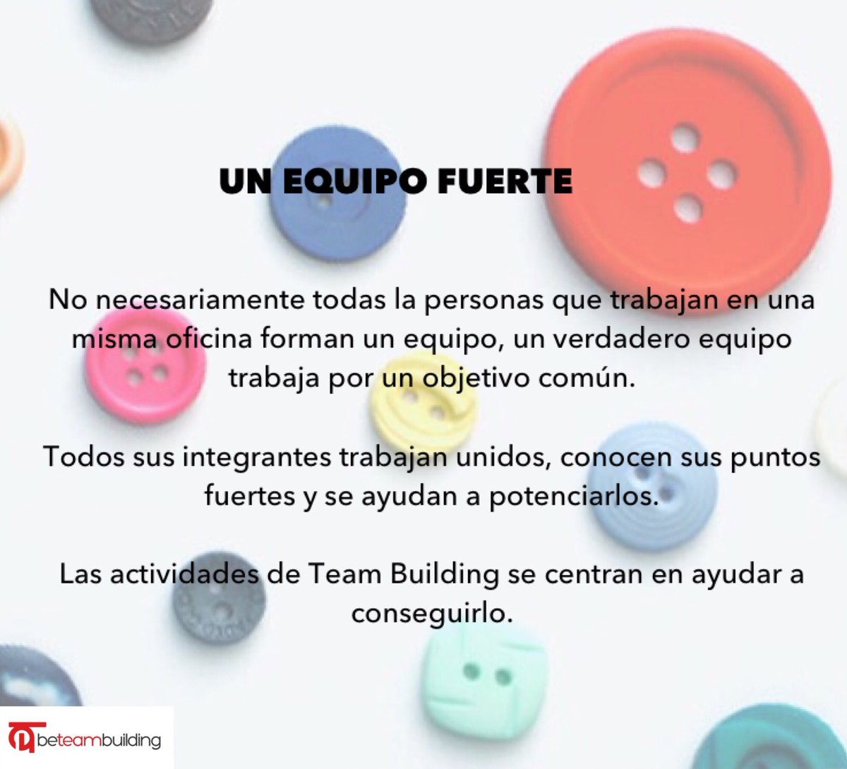 beteambuilding's tweet photo. #CómoCrearUnEquipoFuerte #BeTeamBuilding https://t.co/mqY6cEuocu