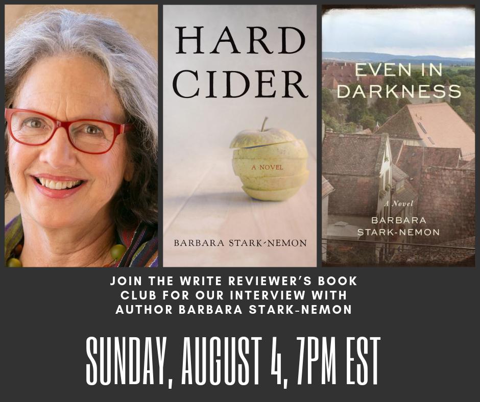 bstarknemon's tweet photo. Looking forward to #AuthorInterview with @McHorsky at #TheWriteReview Sun. Aug. 4 7PM EDT. Join us! #HardCider- a #novel #familysaga #encorecareer #authorslife https://t.co/BQYgaDczJA