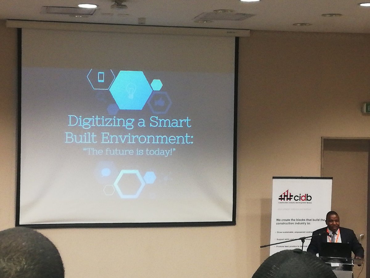 MengeziMhlungu's tweet photo. 11th annual Construction Industry Development Board Postgraduate Conference. #cidb #UJFEBE @ResearchUJ @EngineeringUJ. @4IRSA. A talk on #MachineLearning learning, #3Dprinting printing and more on Industry 4.0. https://t.co/CpUT7X6RQ2