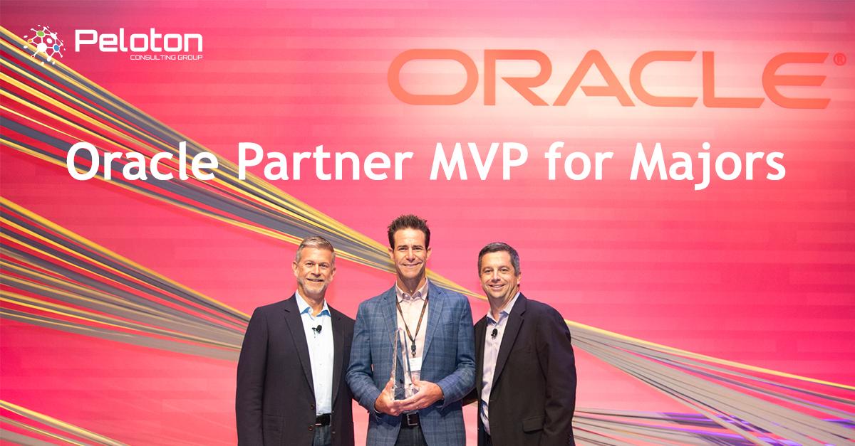 pelotongroup's tweet image. Peloton was proud to be recognized as the #Oracle Partner MVP for Major accounts at Oracle’s FY20 Partner Sales Kickoff! This award is a great honor and a testament to our team’s exemplary services as an Oracle partner.