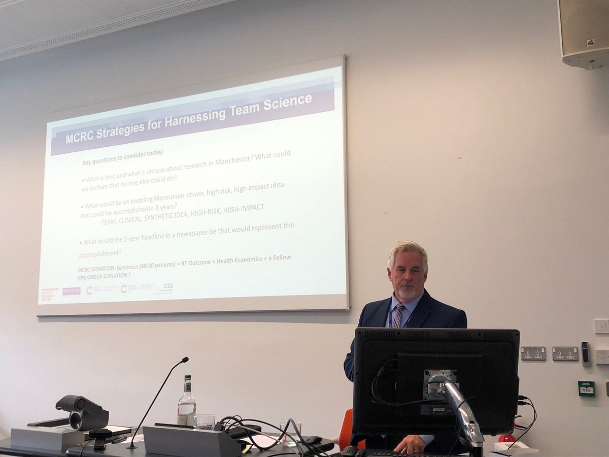 MCRCnews's tweet photo. “What is unique about HPB research in Manchester and what can we do that will be recognised nationally and internationally?” Important topics currently being discussed at our #MCRCancerTeamScience Town Hall @CRUK_MI @TheChristieNHS @OfficialUoM https://t.co/8yegjDHdAR