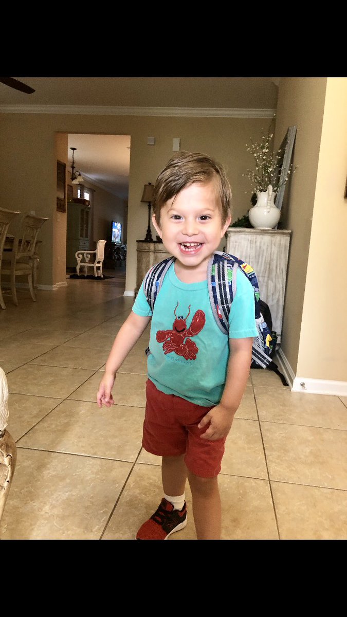 jworkman8's tweet photo. First day of preschool for John Luke! May your ambitions be met with positivity little buddy. https://t.co/gdvsFgG8DX