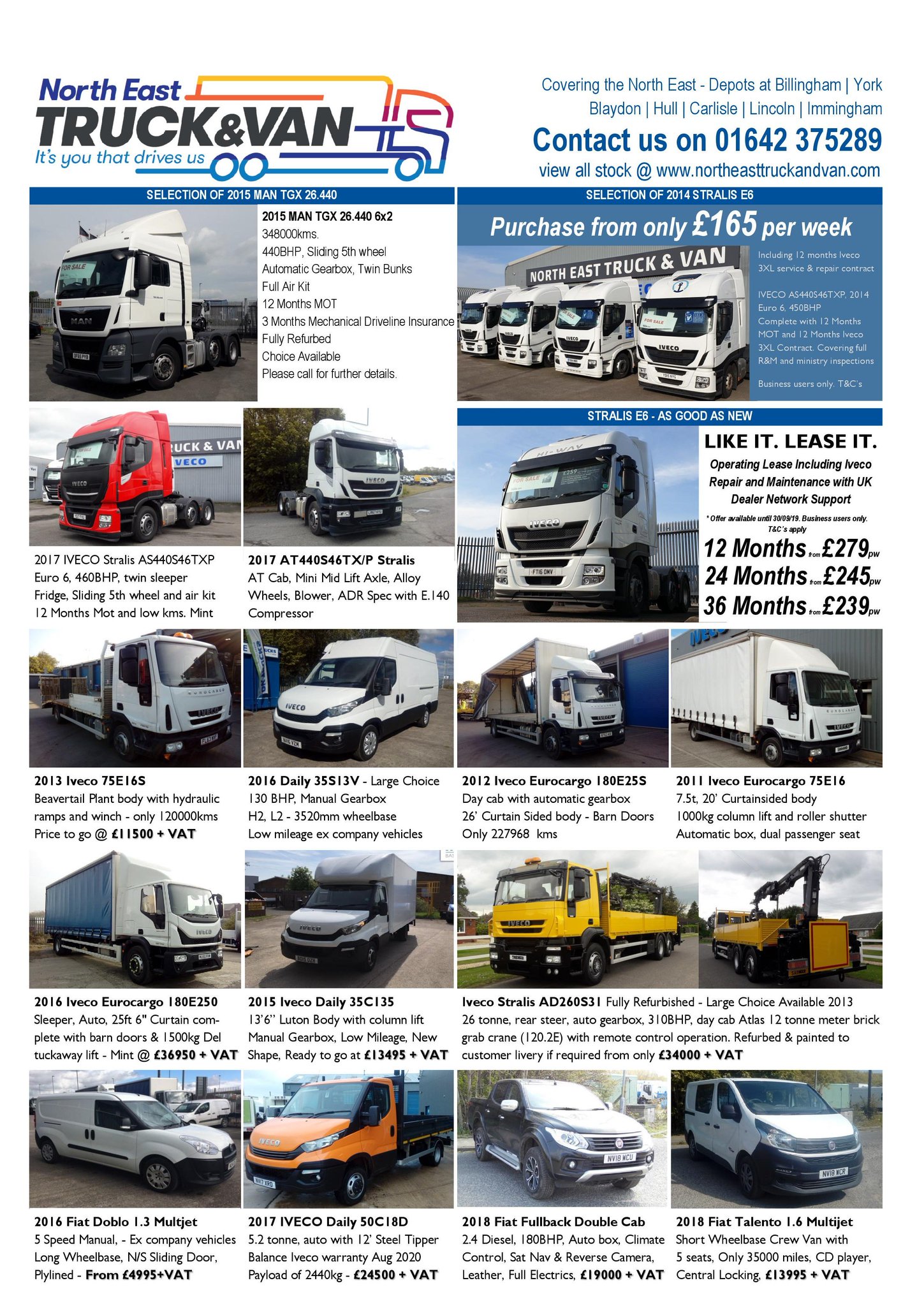 van sales north east