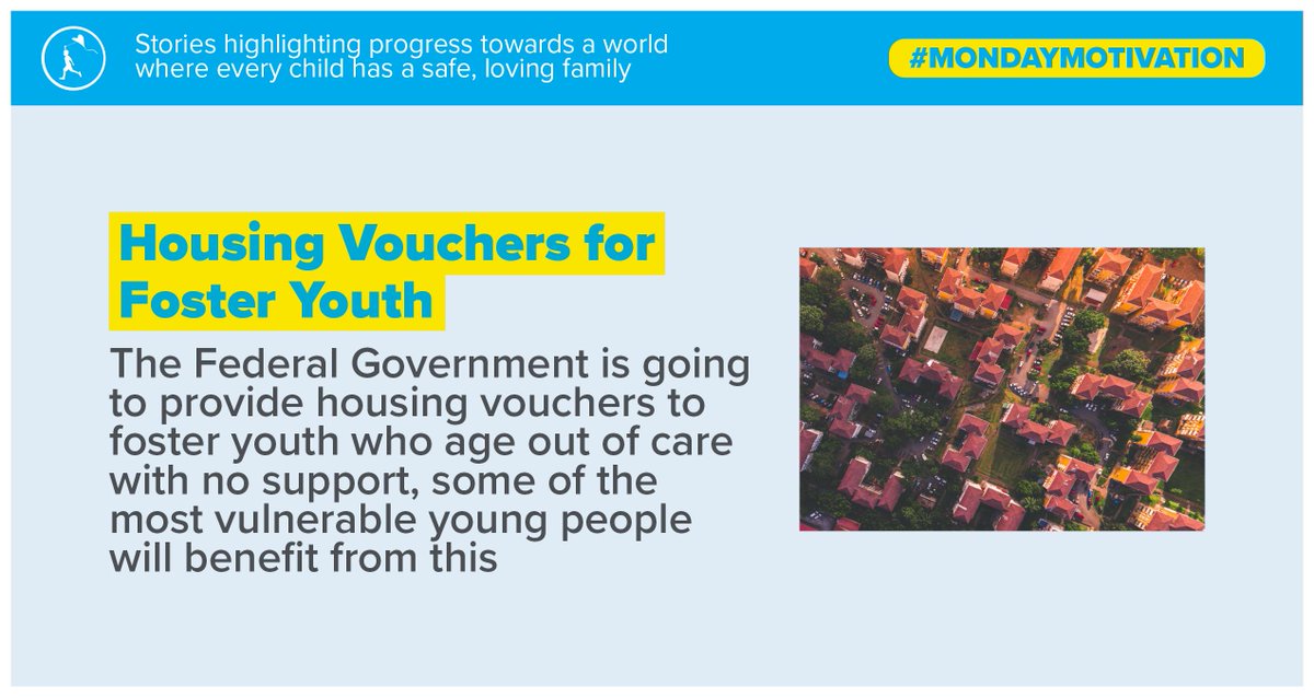 OurHopeland's tweet photo. This week’s #MondayMotivation highlights a federal housing scheme for foster youth - check out the rest of your Monday Motivation on our Instagram or Facebook #findbetterways #hopeland #family #children https://t.co/xwPfn9T4bW