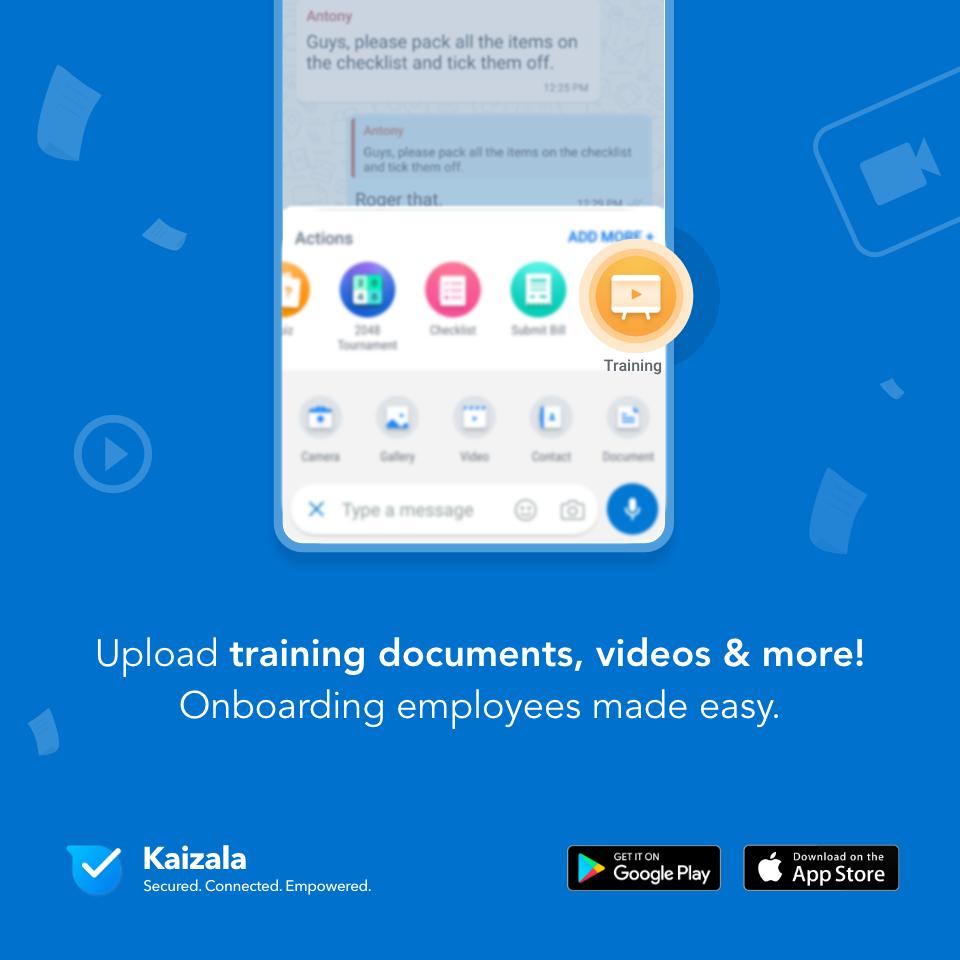 MSKaizalaApp's tweet photo. Make Training handy with #Kaizala!  Your one-stop app for all productivity management needs.

#Training #Productivity #Appforbusiness https://t.co/RBUWffM3ob