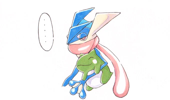 スマブラのゲッコウガ、常にみがわりを抱いているということ…?かわよ… 