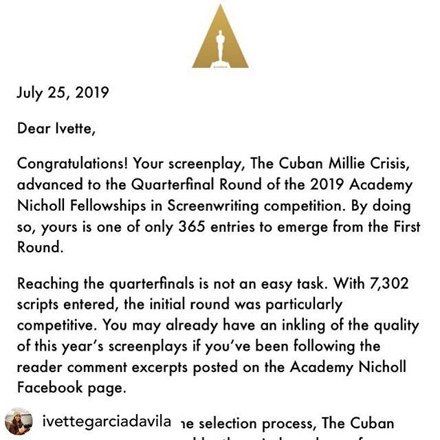 I’ve been wanting to start a IG account with my film stuff and thought this was a pretty cool way to launch 🚀. I’m at @ivettegarciadavila — and it’s pretty lonely in there. Would love your company:) •
#momswhowrite #latinawriters #screenwriter #femal… ift.tt/2KaUVC7