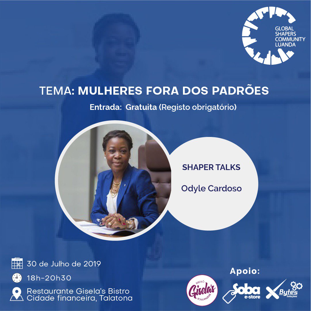 Don't miss out the next SHAPER TALKS about "Women out of standards" via Livestream tomorrow from 6:00pm to 8:30pm on Facebook lnkd.in/dXt2RP9 and Instagram lnkd.in/duJ-k5E.

#shaperTalks #socialTalks #luandaShapers #globalshaperscommunity