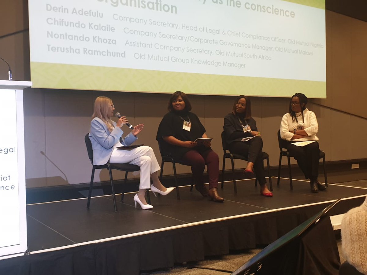 So fortunate to have facilitated this panel discussion on the Company Secretary as the Conscience of the Organization at our recent conference #Governance #Awareness #dotherightthing