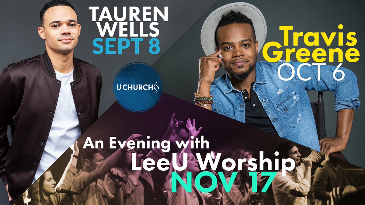 Our #UChurch Fall Lineup is set! We can’t wait for <a href="/LeeU/">Lee University</a> students to get back to campus to experience these concerts this fall! 
>All of our concerts are free and open to everyone!< 
#leeuchurch #concertseries
