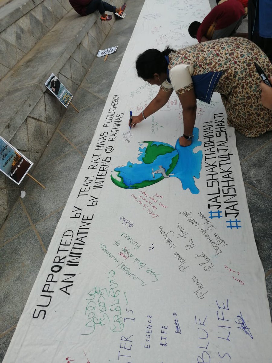 keeppondyclean's tweet photo. #JanShakti4JalShakti #KPC feels excited and grateful for being a part in this signature campaign  #awareness program on water conservation organized by interns from #Rajnivas  on 28/07/19 - 5PM Pondy Beach. They are always an energy chunk. @Pondywala21 @Eva_Paul_19 @14Riddhi https://t.co/zTIcBniSUC