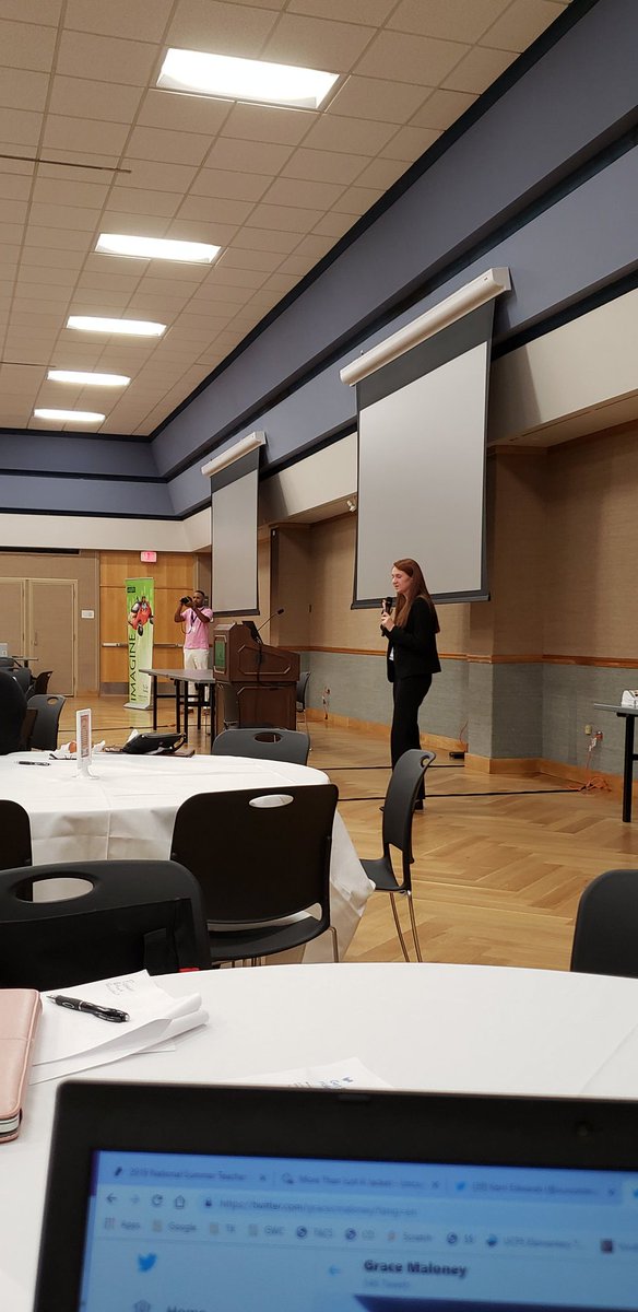 Thanks <a href="/gracecmaloney/">Grace Maloney</a> <a href="/GrowGreenly/">Grow Greenly LLC</a> for awesome tips and inspiration at 2019 National Summer Teacher Institute! #NSTI2019  #gogirl