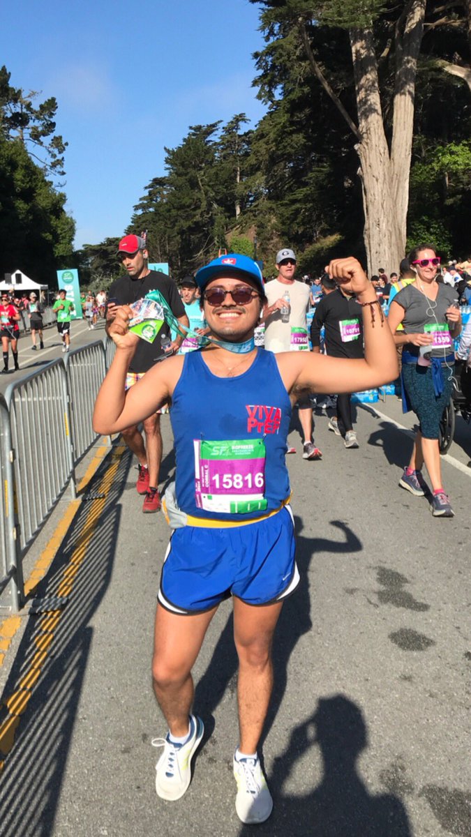 AadrianVargass's tweet image. Mi primera Marathon! Runderful Day!!! #IRun4IFR2019 13.6. Miles 2 hours 04 minutes #runthisbay #biofreezesfm