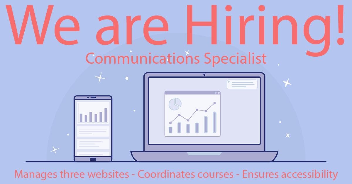 MSU_NRTC's tweet image. We want to hire a Communications Specialist that is: 
🌟Knowledgeable about the maintenance of websites
🌟Excellent with interpersonal and problem-solving skills.
🌟Able to work independently and show initiative.

Check out the details ow.ly/JSWh50vbOTJ 
#Hiring #NRTC
