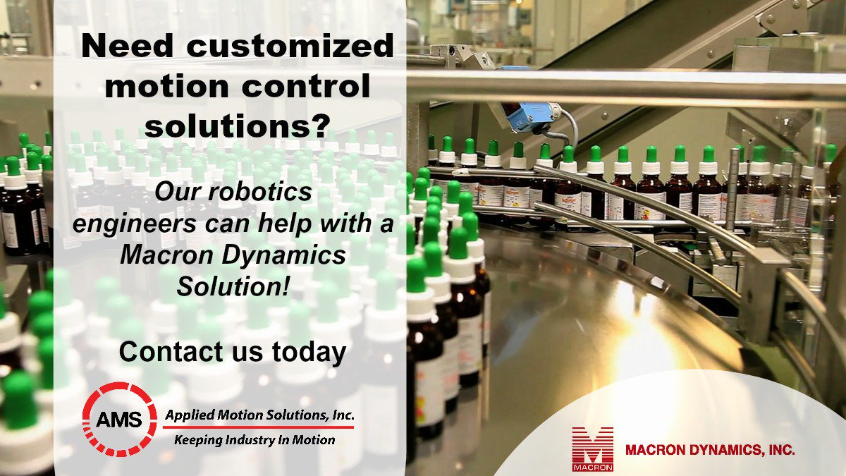 AMSMotion's tweet image. @macrondynamics is a manufacturer of linear and mechanical motion components and systems, provides automation solutions for applications found throughout the U.S. and around the globe. 

#macrondynamics #linearmotion #mechanicalmotion #automation
