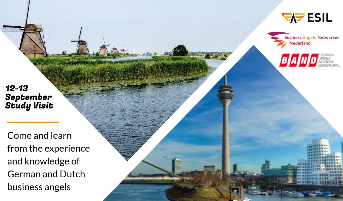 Unique opportunity for #BusinessAngels and network managers! Join us to the ESIL Study Visit to the Netherlands and Germany. 
↪️Two days for learning, networking and sharing best practices!! #Investor #AngelInvesting #startup  
europeanesil.eu/news/esil-stud…