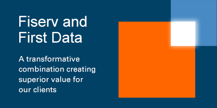 Fiserv's tweet photo. We’re #FISVProud to announce that Fiserv and @FirstData are now combined, creating a world leader in #payments and #Fintech. Learn more: https://t.co/UoGHAoVCW7 https://t.co/KKvB7n8JIG