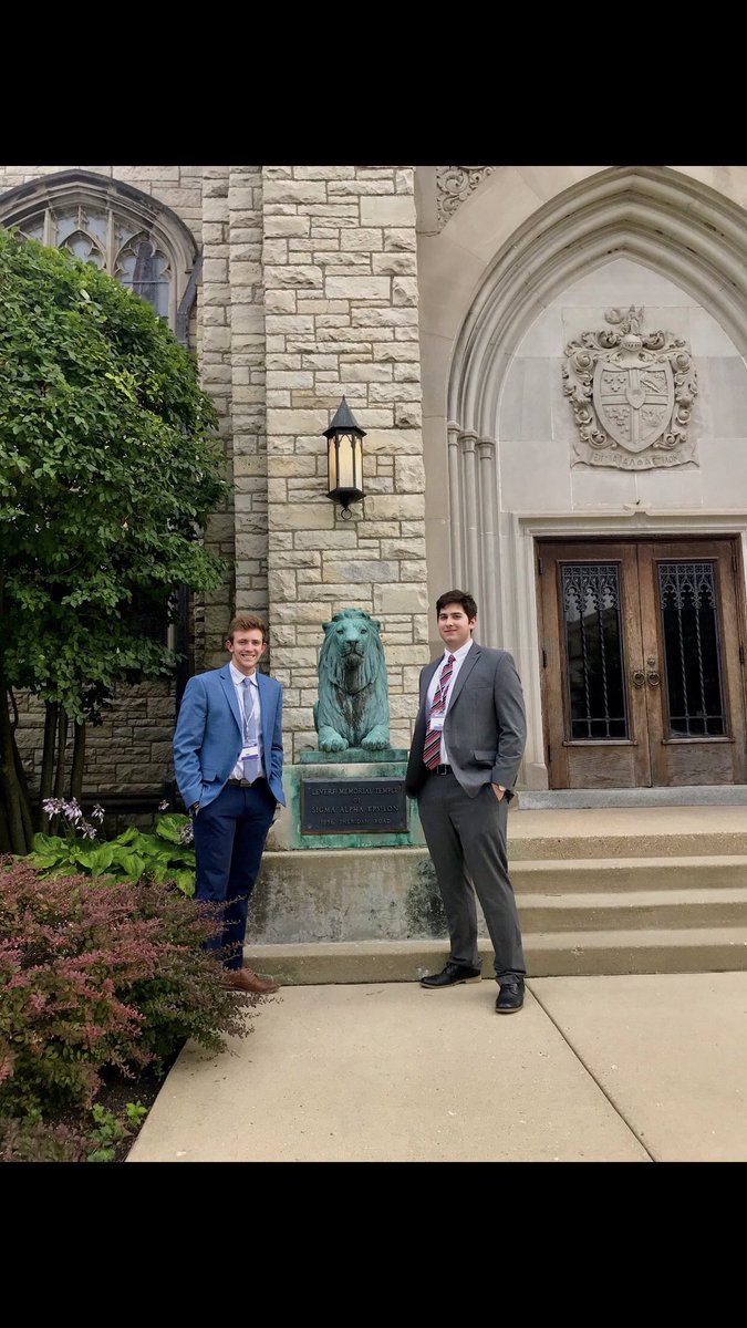 Congratulations to our two graduates (@ryanboyd_13 &amp; Alex McNamera) who attended the DeVotie Ritual Institute that took place over the weekend! Grateful for <a href="/sae1856/">Sigma Alpha Epsilon (ΣΑΕ)</a> who allows our members to obtain further knowledge on our great history year in and year out.