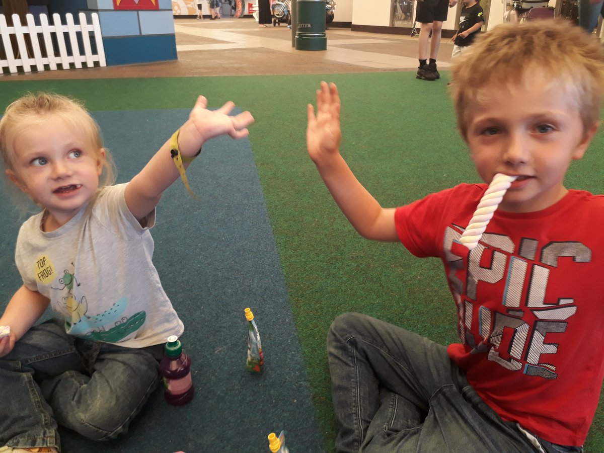 amyturtle984's tweet photo. Nate and Harmony are sat half an hour early waiting for the next puppet show @Butlins Skegness - they're desperate for the front row!! 😆 https://t.co/oLBGk0zf2Z