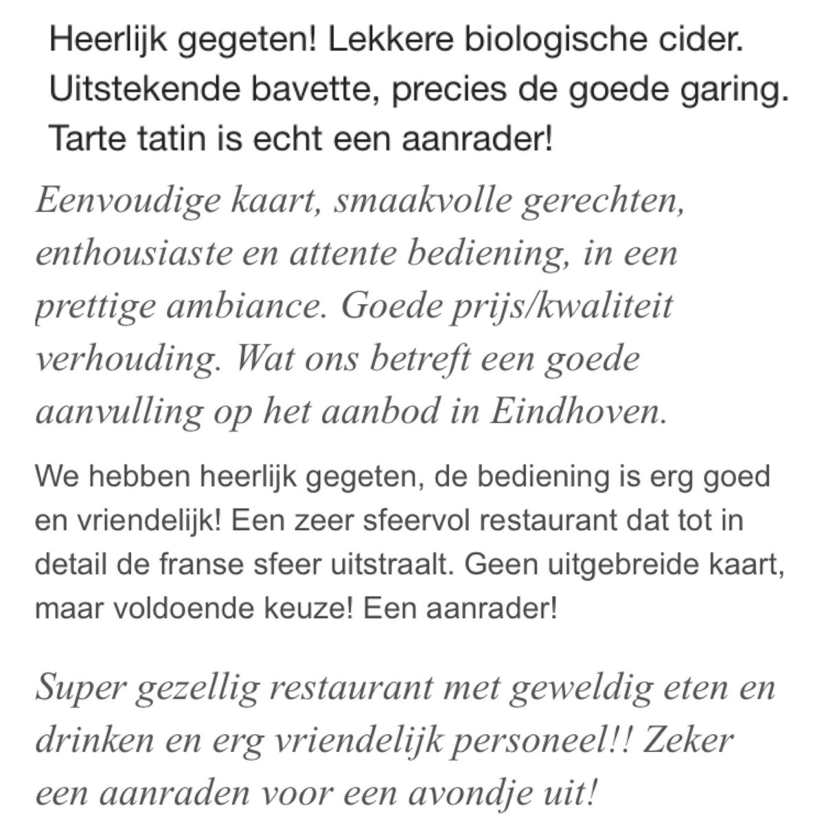 Bistro Le Goût tweet media