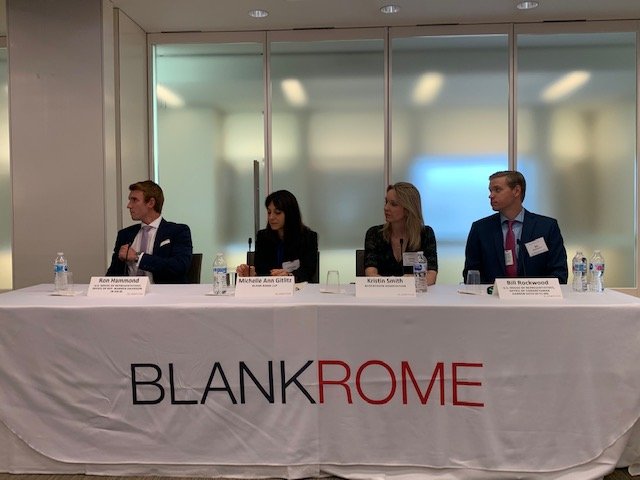 BlankRomeLLP's tweet photo. .@GitlitzMichelle (2nd from left in photo) loved being a panelist at "#Facebook’s ‘#ProjectLibra’: Will the Social Media Giant Disrupt #Cryptocurrency, the #PaymentEcosystem, and the #Banking System?” https://t.co/vN0WMEWRy7 https://t.co/vH05WG8IYU