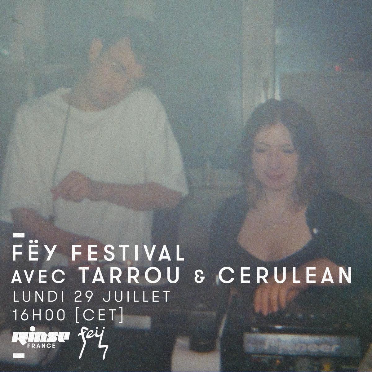 chatbotcaro's tweet photo. Today! Feÿ Festival 2019 takeover on Rinse France. We will be chatting about the festival and what to expect. Tarrou is up first, and I'm on the controls in the second hour. Tune in: https://t.co/c7U5jjTYoo https://t.co/UrYJahHnlP