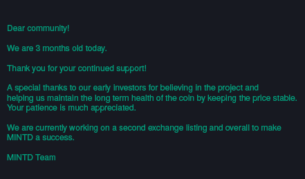 mintdcoin's tweet photo. https://t.co/2xnodo9klJ
#cryptocurrency #Crypto #cryptocurrencies #ProofofStake #CryptoNews #CryptoTwitter #mintd #mintdcoin https://t.co/vy9yzk7dYe