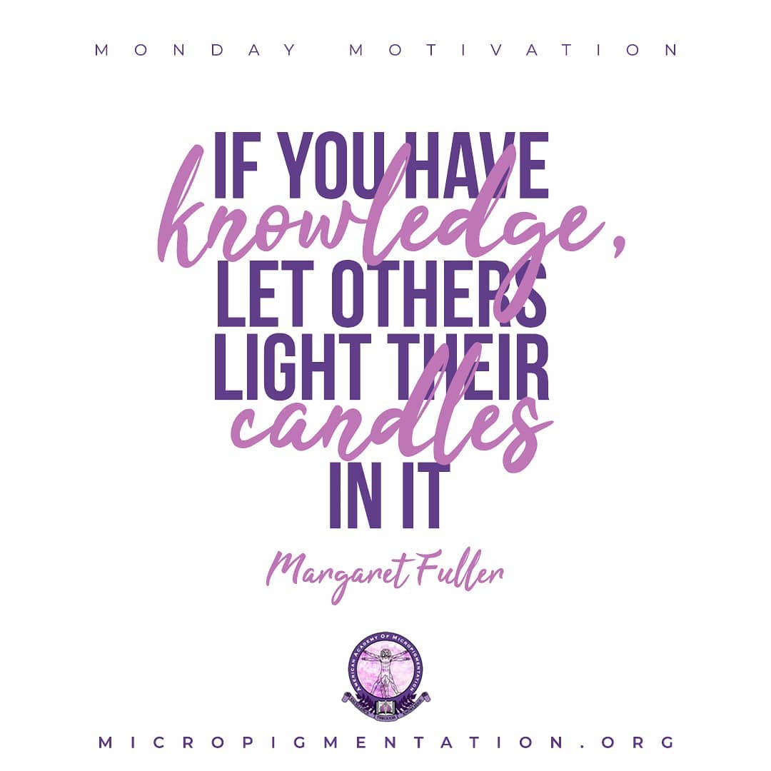 Happy Monday!

We love spreading light in the micropigmentation industry, and we are grateful for all our certified instructors that spread light daily! 😊 

⁣⁣Learn more about our certified instructors or becoming a certified instructor today! 

👉 micropigmentation.org